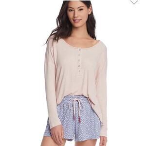 Splendid Henley thermal knit shirt S